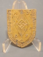 Oryginalna OdznakaUczestnika Konkursu ZawodowegoHJ 1934 Pforzheim No. 59