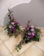 STROIK wiązanka na grób cmentarz kompozycja kwiatowa na płytę nagrobną