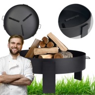 PALENISKO OGRODOWE OGNISKO GRILL TRÓJNÓG 80CM OGRÓD PRZENOŚNE DUŻE XXL