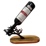 stojak grawitacyjny wino drzewo czarny