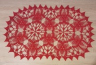 serwetka szydełkowa, szydełko RĘKODZIEŁO 67 x42 cm