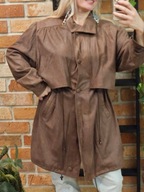 Safi płaszcz kurtka skórzana naturalna skóra leather jacket coat r. M