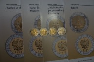 Zestaw 4 szt monet 5 zł 2024 - 2025 r gratisy kapsle i foldery.