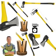 SIEKIERA ROZŁUPUJĄCA DO ŁUPANIA DUŻA TOPOREK Z KLINEM UNIWERSALNA 90CM 2KG