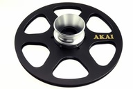 kielichy srebrne metalowe do szpul 26.5 cm - komplet z nabami 2 szt