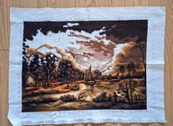 Haft krzyżykowy - niedokończony obraz - 50.000 krzyżyków