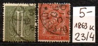 Włochy 9 , nr 23/ 4 , komplet , wydanie 1863