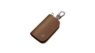 MERCEDES ETUI NA KLUCZYK BRELOK BRELOCZEK SKÓRA CHROM BRĄZOWY