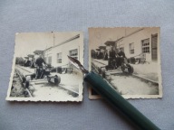 KOLEJ DREZYNA BUDYNKI STACYJNE WARSZTATY TORY FOTOGRAFIA-przedwojenna-2 szt