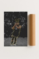 Plakat bez ramy 40x50cm Chief Curry koszykówka art | Pomysł Na Prezent