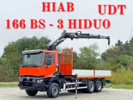 Renault K 380 * SKRZYNIA 6,75 m * HIAB 166 BS - 3 HIDUO+PILOT/6x4 *STAN BDB