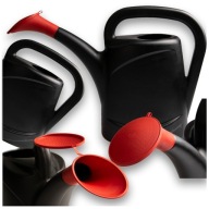 KONEWKA CZARNA Z SITKIEM TWORZYWO SZTUCZNE PODLEWANIE ROŚLIN KWIATÓW 7,5L