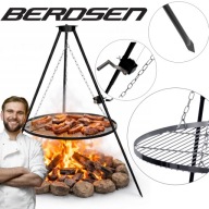 RUSZT NA OGNISKO TRÓJNÓG 80CM GRILL PALENISKO OGRODOWE DUŻE SOLIDNE STALOWY