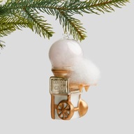 Bombka szklana na prezent dla dziecka wata cukrowa retro ręcznie dmuchana