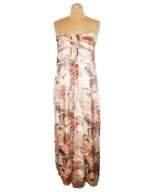 MISO DŁUGA GORSETOWA PASTELOWA SUKIENKA 38