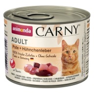 ANIMONDA CARNY Adult Karma dla kota dorosłego INDYK I KURZE WĄTRÓBKI 200g