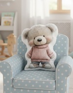 Poduszka kształtka przytulanka, 30cm miś