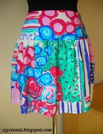 Spódnica kwiaty wzór roz 38