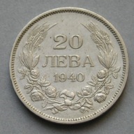 Bułgaria 20 lewa 1940 - car Borys III - stan 1/2