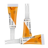 Klej szybkoschnący 3sztuki mocny uniwersalny montażowy cyjano akrylowy 2g