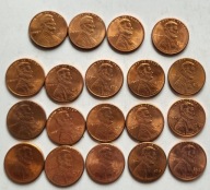 USA, 1 cent 2010-2019 zestaw (19szt) mix monet tarcza