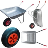 TACZKA OGRODOWA METALOWA STALOWA LEKKA JEDNOKOŁOWA DO PRAC OGRODNICZYCH