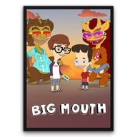 Plakat z ramą 50x70cm Big Mouth Netflix serial| Pomysł na Prezent