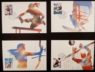 Szwecja 2000 MiNr 2182-2185 OLIMPIADA KARTY MAKSIMUM