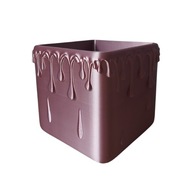 OSŁONKA NA DONICZKĘ KWADRATOWA KROPLE WODY OZDOBA 3D DEKORACYJNA