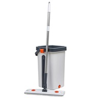 MOP PŁASKI OBROTOWY Z WIADREM DWUKOMOROWYM + 4 WKŁADY GRATIS