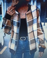 Kurtka Damska Bomberka w Kratę wiosna/jesień 4XL