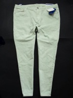Nowe C&A boskie miętowe jeansy rurki cudny kolor 40