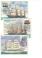 6-GH64-MC-ZSRR-1981r Statki żaglowe,6szt