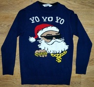 G28 - sweter H&M na święta Mikołaj roz. 146-152