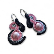 kolczyki wiszące perły Swarovski sutasz