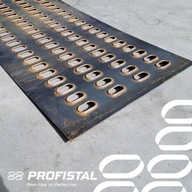 Blacha LOHR czarna stalowa 50 cm | Laweta Najazd Platforma | Pomoc Drogowa