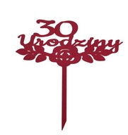 topper na tort dekoracja personalizacja WYBÓR KOLORÓW URODZINY!!!