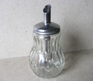 CUKIERNICA ~ DOZOWNIK do CUKRU z PRL : SZKŁO i STAL