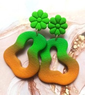 WYPRZEDAŻ!!!kolczyki z gliny polimerowej model Nr 56