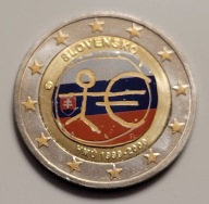 2 euro okolicznościowe Słowacja 2009 -10 lecie Unii - 2 euro kolor