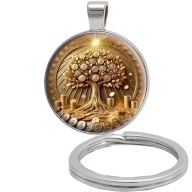 Brelok do kluczy/ka - Drzewo Bogactwa - ozdobna zawieszka plecak portfel