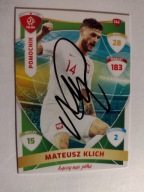 Karta panini autograf Polska Mateusz Klich PZPN