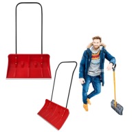 ŁOPATA SZUFLA DO ŚNIEGU ALUMINIOWA DO ODŚNIEŻANIA CZERWONA MOCNA DUŻA 80cm