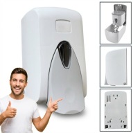 HIGI24 DOZOWNIK MYDŁA PŁYNU DEZYNFEKCJI RĘCZNY ŚCIENNY BIAŁY 500ML