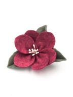 Momilio handmade Spinka do włosów kwiatek Cloe ruby red