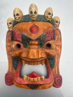 Drewniana maska MAHAKALA-STRAŻNIK-TYBET,NEPAL