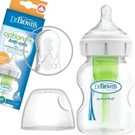 BUTELKA ANTYKOLKOWA 150ML + SZCZOTECZKA DLA DZIECKA DZIECI DO KARMIENIA