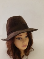 FEDORA WEŁNIANY KAPELUSZ KLASYCZNY VINTAGE DAVOS ORYGINALNY