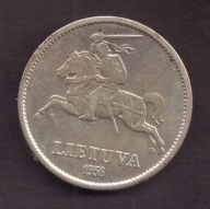 Litwa - srebro - 10 Lit 1936 rok