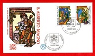 Watykan / Koperta FDC 776-777 ( 700. rocznica śmierci św. Alberta ) 1980 r.